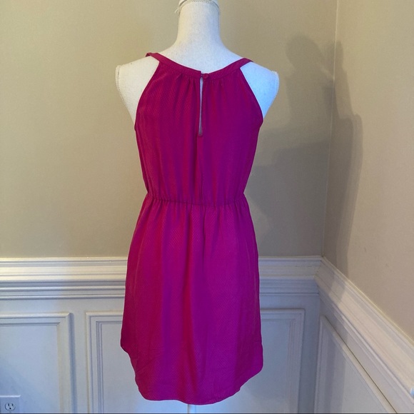 REBECCA TAYLOR Fushia Pink Silk Ruffle Mini Dress - Picture 11 of 12